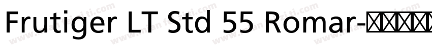 Frutiger LT Std 55 Romar字体转换